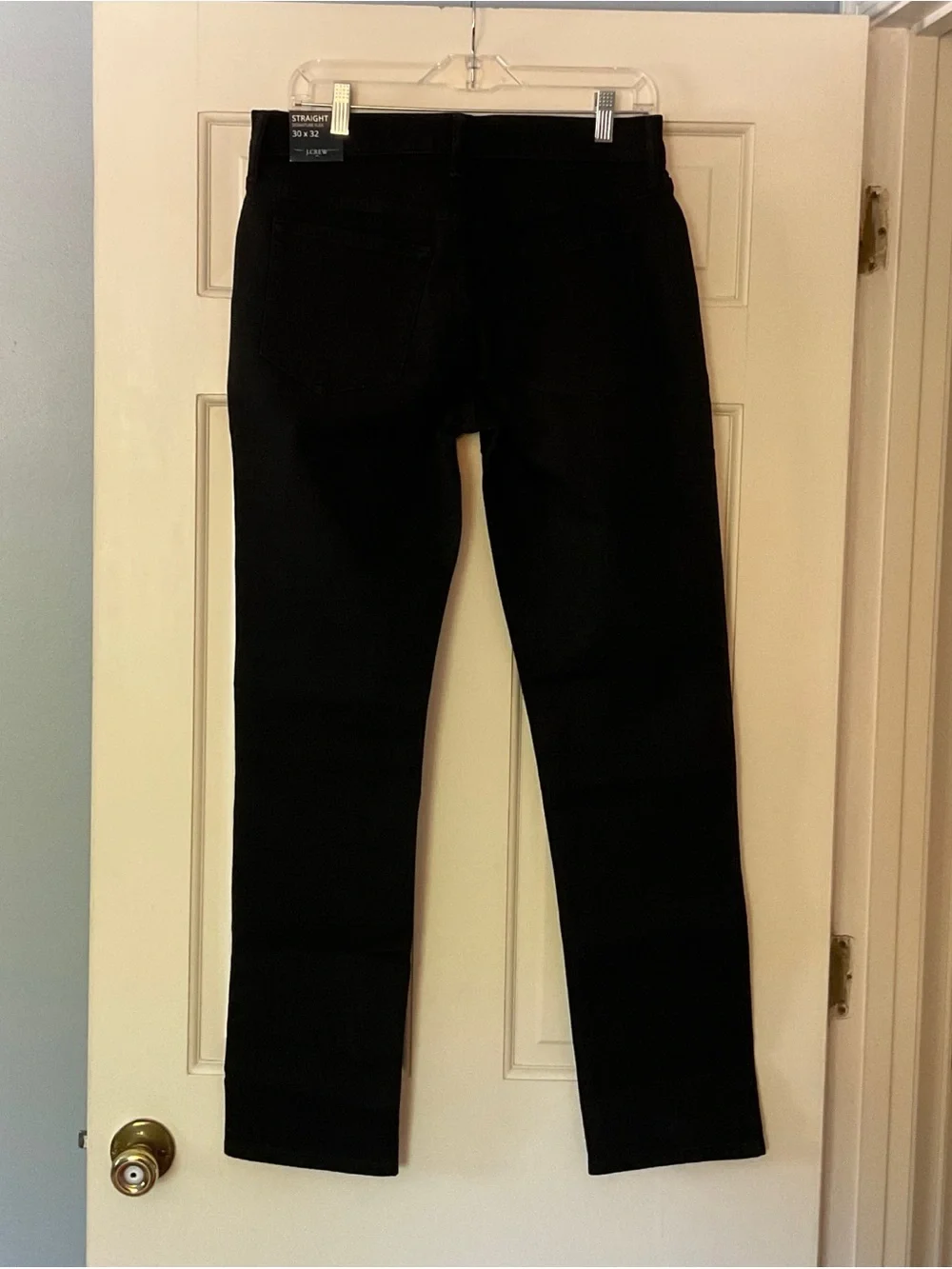 J.Crew Straight-fit jean in in‎ signature flex Dark Shadow Black Men’s 30x32 NWT
